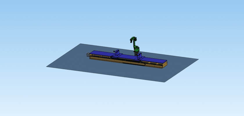 Robô de soldagem automática e plataforma de ligação de soldagem automática