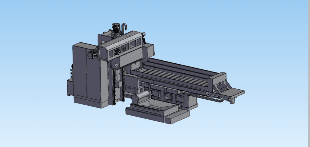 Download Professional Large Grinding Machine Technical Drawing - MechStream
