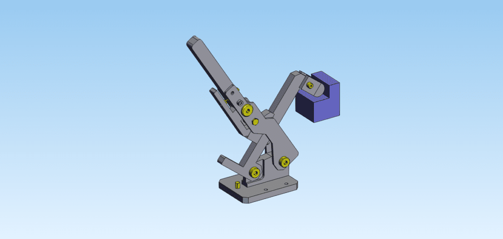 Download Cleanroom-Grade Low-Dust Cam Clamp Mechanism Drawing - MechStream